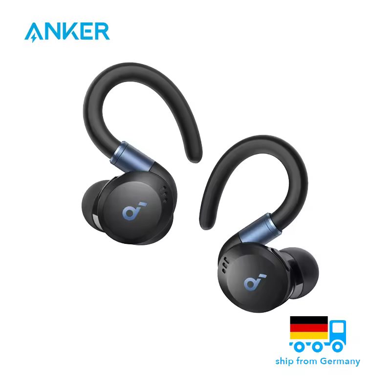 (EU stock)soundcore Anker Sport X20 Wireless Workout Kopfhörer, drehbare und ausziehbare Ohrhaken, Geräuschunterdrückung