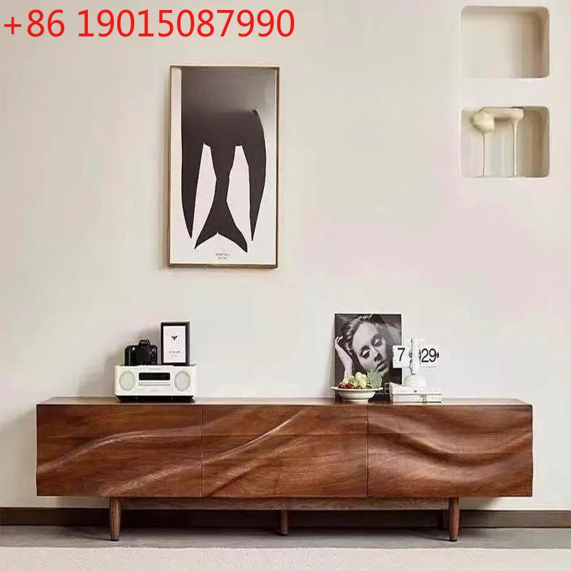 

Классический винтажный телевизионный шкаф: современный роскошный центр хранения для гостиной, деревянный телевизионный шкаф-витрина, мебель