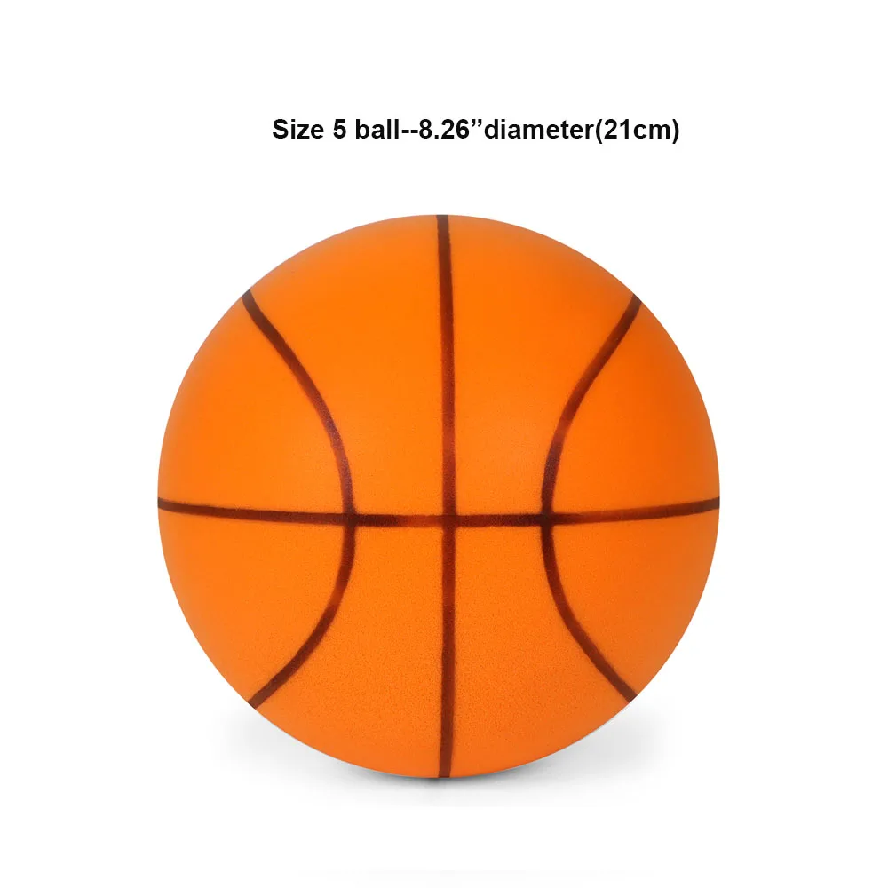 Stille Dribbelen Basketbal Indoor Schuimbal Maat 3/5/7 Hoge Bounce Geruisloos Niet-vervormend Voor Indoor Training Basketbal