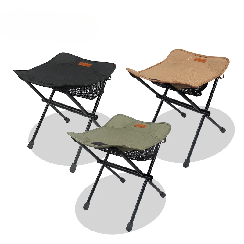 Fishing Camping Portable Folding Stools Ultralight Aluminium Alloy Storage Chair MIni Fishing Chair Picnic Lighweight Furniture