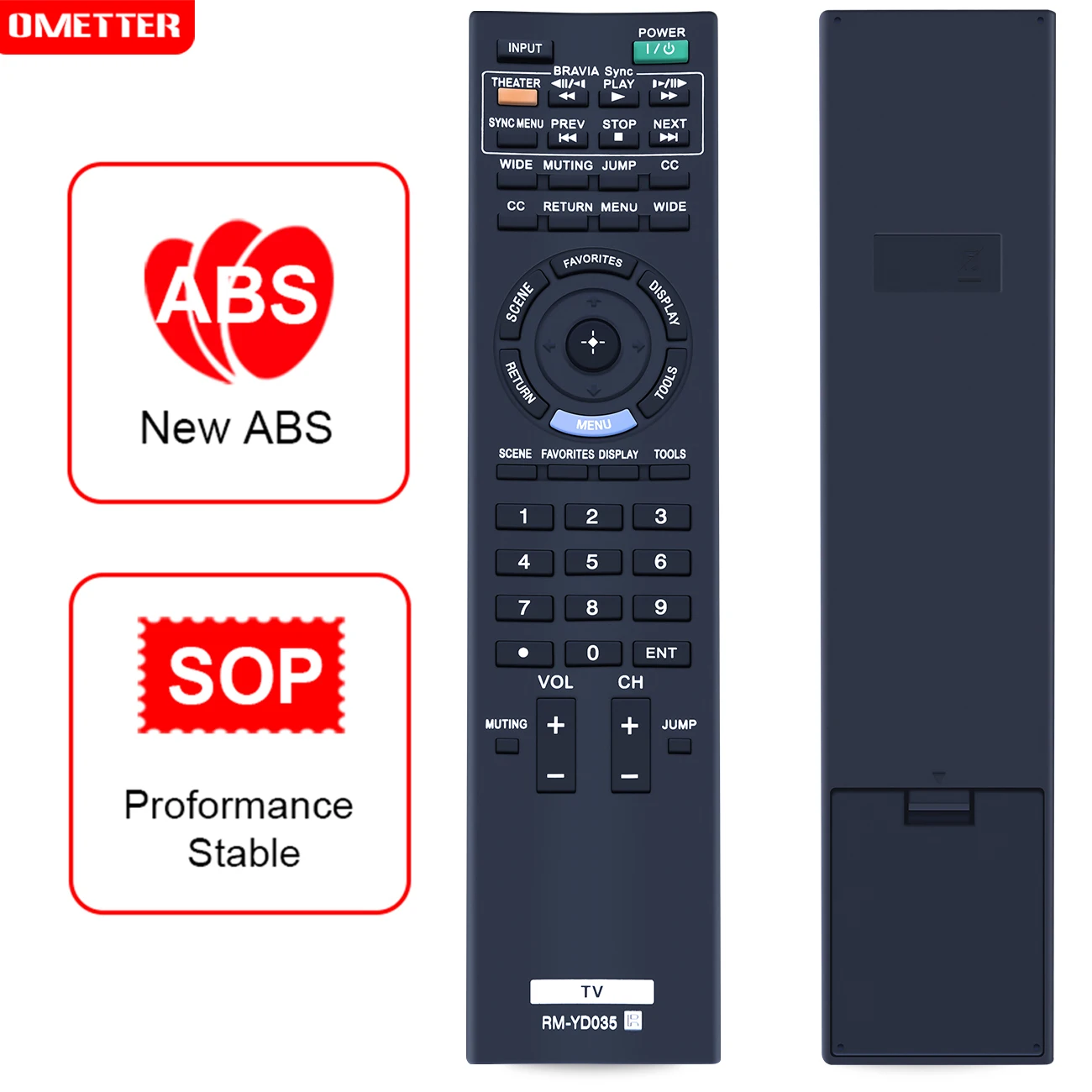 RM-YD035 Remote Control fit for Sony Bravia TV KDL-22BX300 32BX300 32FA600 32EX301 32EX400 40EX401 40EX400 46EX401 46EX400