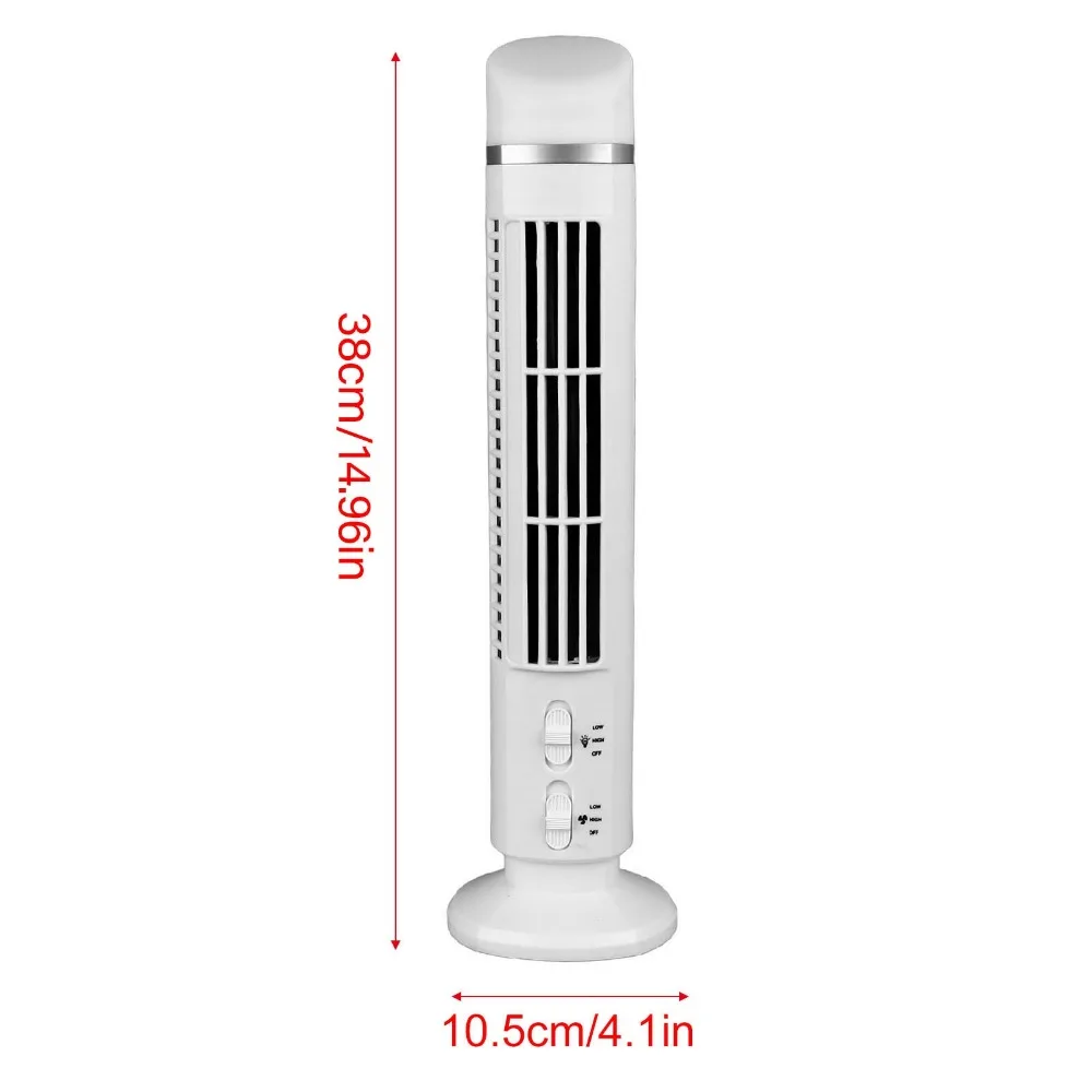 مروحة برج USB بلا شفرات محمولة مع إضاءة ، مروحة مكتب ، منزل ، غرفة نوم ، مكتب