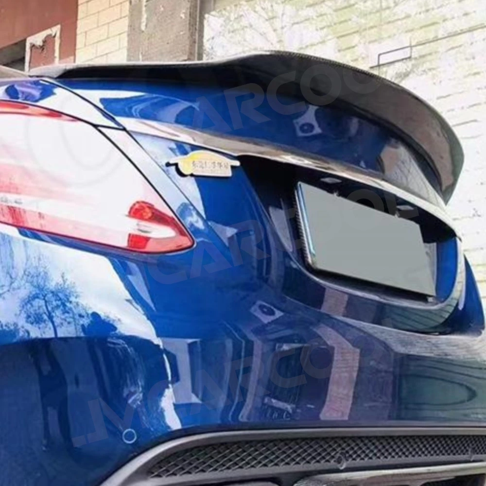 

JMCARCOOL For C Class Carbon Fiber Rear Trunk Boot Spoiler Wing for Mercedes Benz W205 C200 C300 C63 For For AMG Sedan 2014-2018