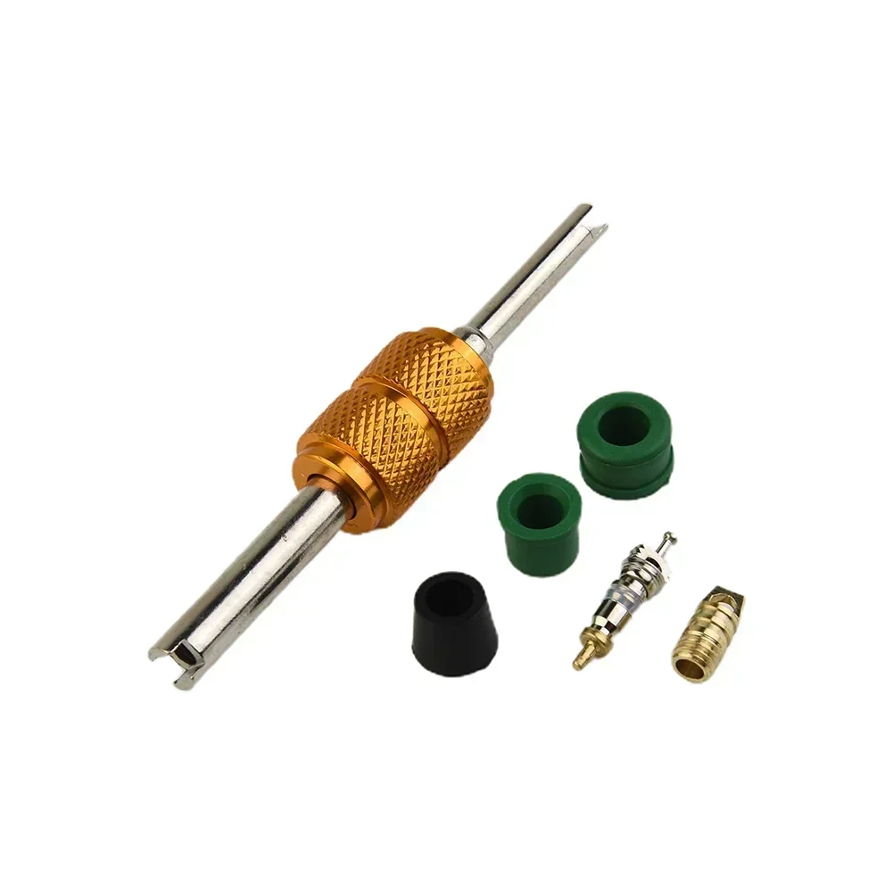 Classification Kit Repair Tools AC Manifold Gauge AC Manifold Gauge Air Condition Valve Core 10pcs Valve Cores