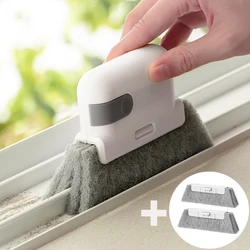 Window Cleaning Brush Windowsill Groove Deadend Cabinet Crevice Brush with Replace head Household Multifunctional Cleaning Tools