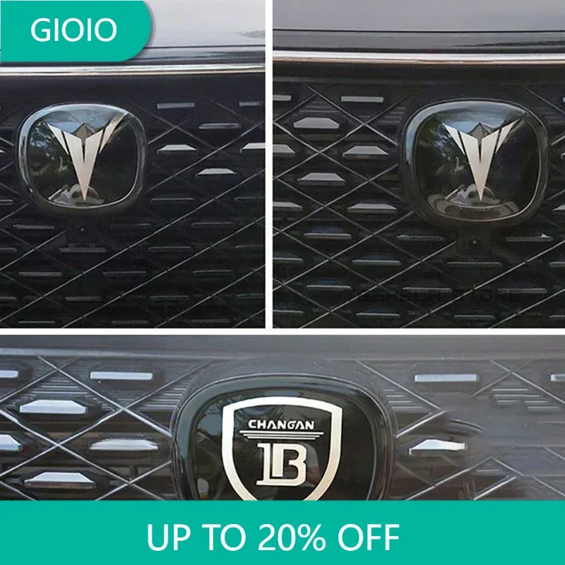 

For Changan UNI-T UNI-K CS35 CS55 CS85 CS75 cs15 Black Badge Logo Emblem Decal racing grill hood Sticker Styling accessories