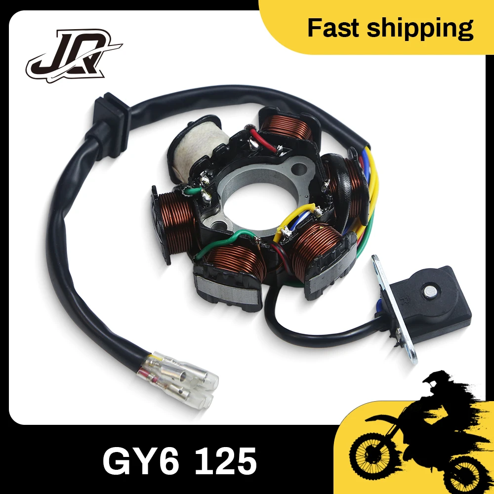

Motorcycle Ignition Stator Magneto Coil Modified For 139QMB 147QMD 152QMI 157QMJ GY6 49cc 50cc 110cc 125cc 150cc Scooter Moped