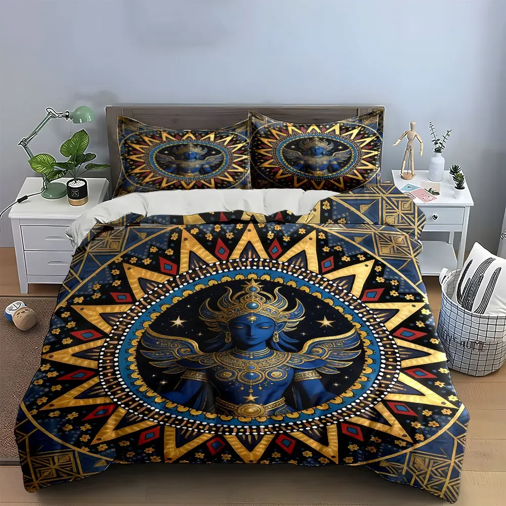 

"Mandala Art Decor Set" Soft Comfortable Duvet Cover Bedding Set Included 1*Duvet Cover & 2*Pillowcases, gift