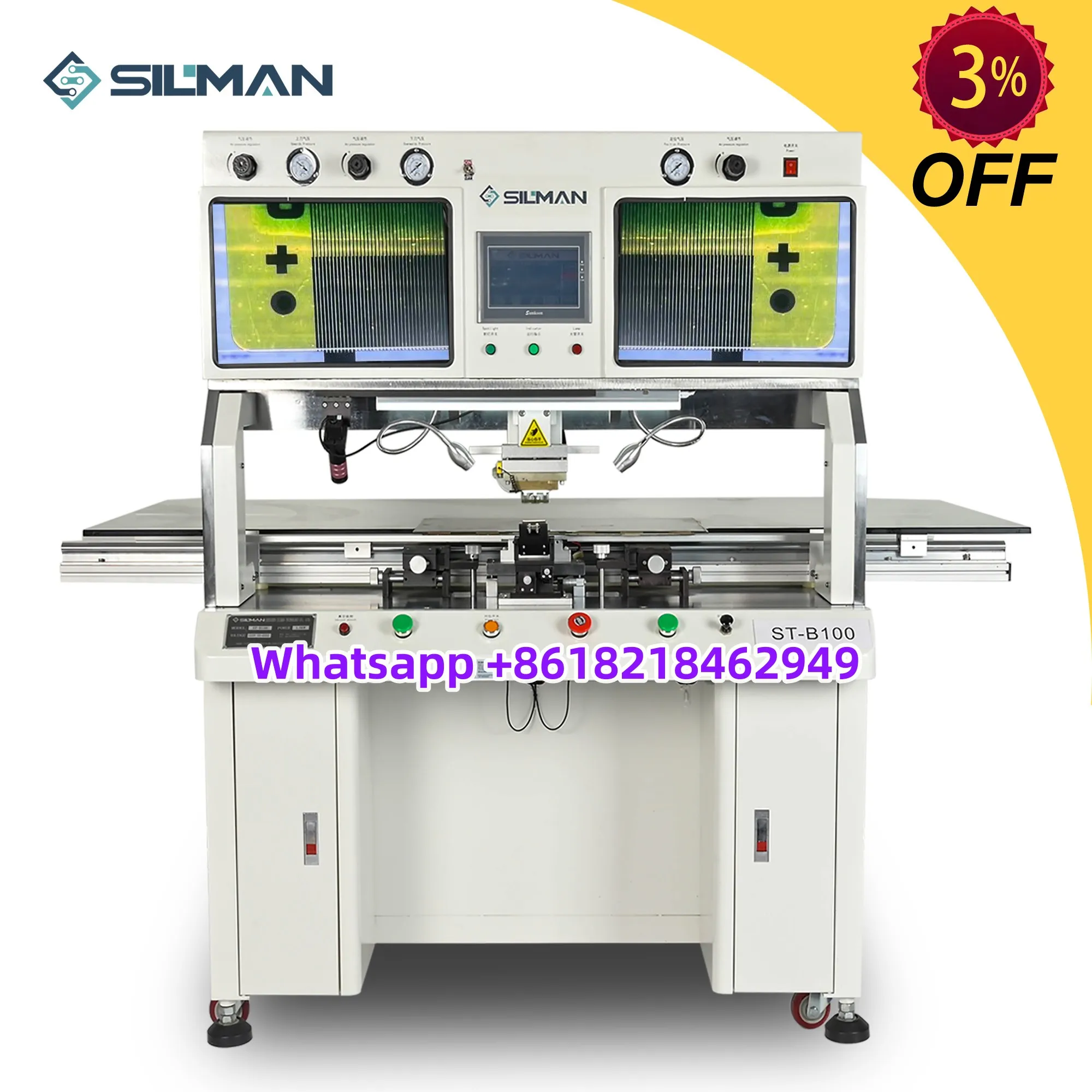 Silman ST-B100 Factory Direct Sales LCD TV Panel Repair TAB ACF COF Bonding Machine