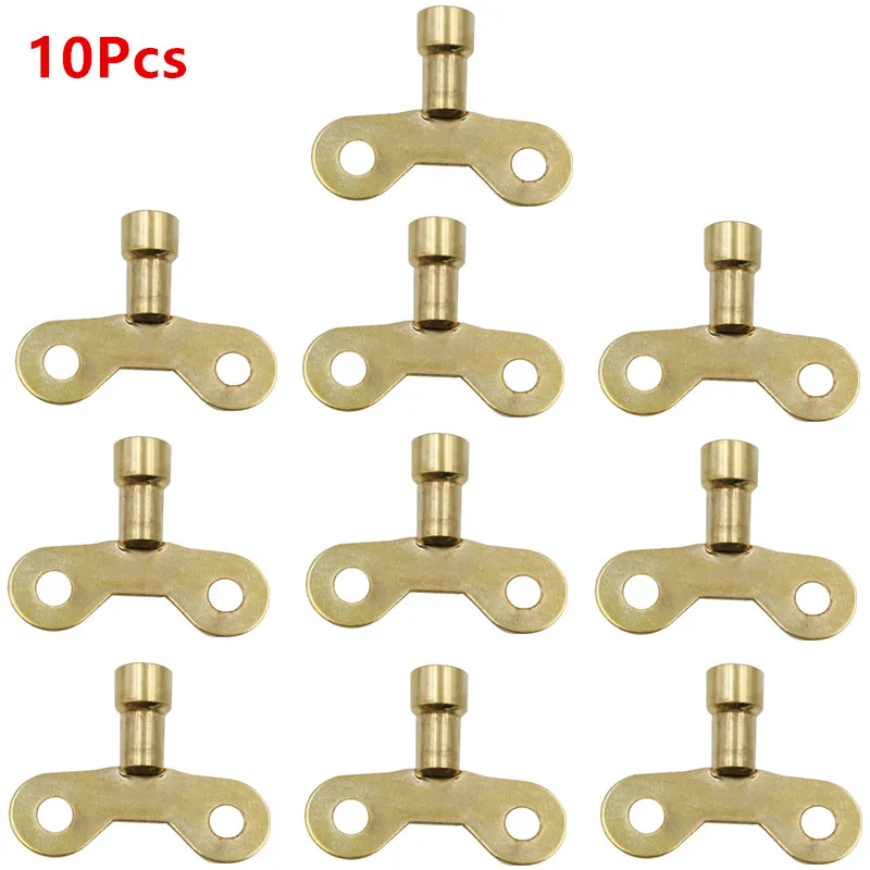 10Pcs/5/1Pc Kitchen Faucet Keys for Ventilation Air  Bathroom Retro Radiator Plumbing Keys Tap Water Switch Handles