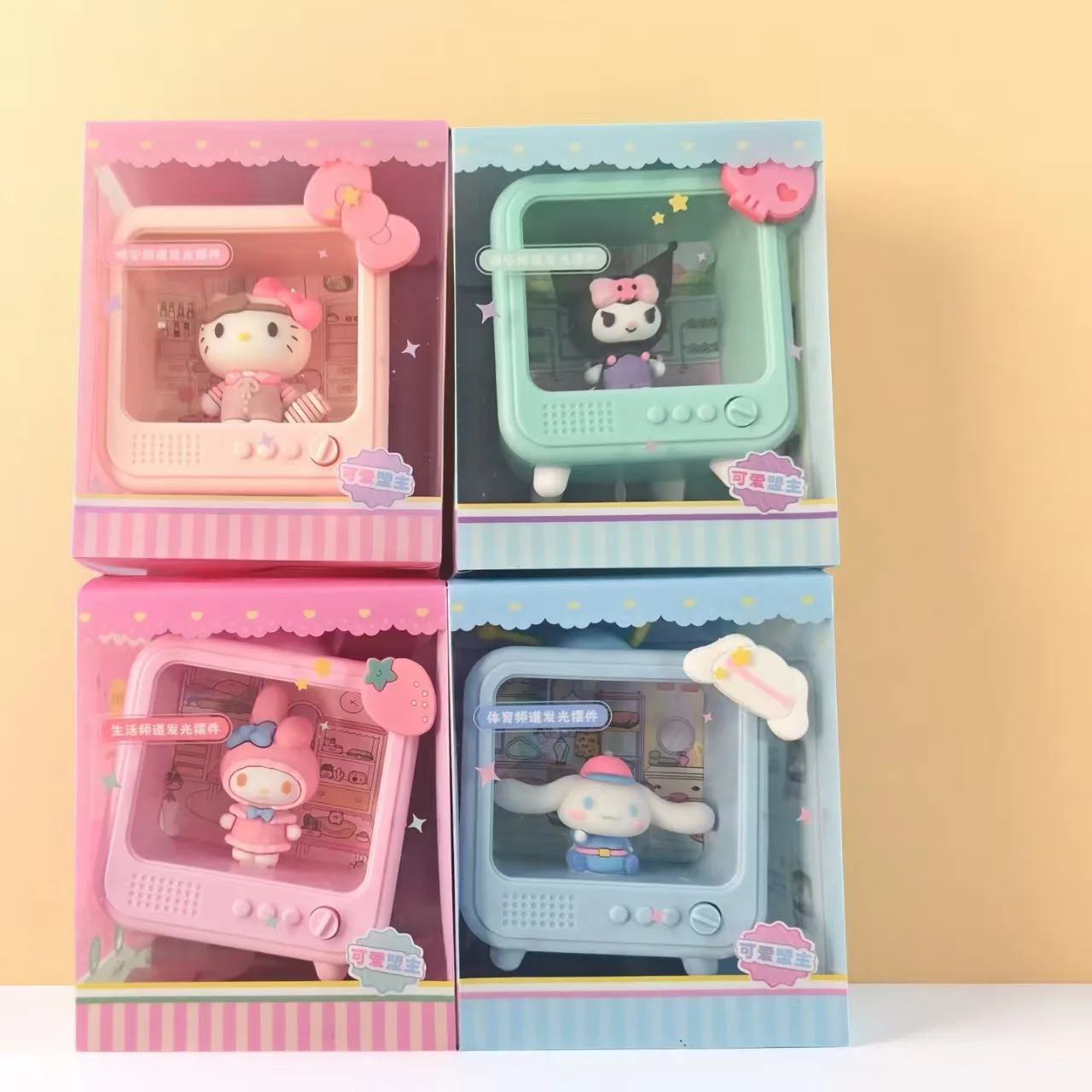 

Sanrio's Tv Nightlight Decoration Hello Kitty Cute Kuromi Cartoon Melody Creative Cinnamoroll Desktop Decoration Birthday Gift