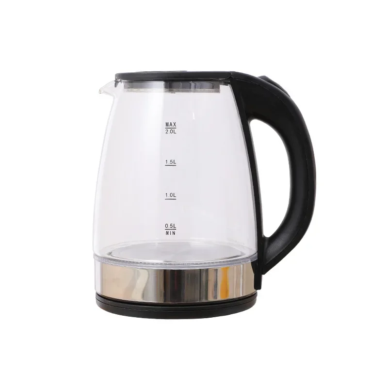 Electric Kettle Stainless Steel Transparent Glass Small Household Appliances Household Water Boiling Kettle Household 220V