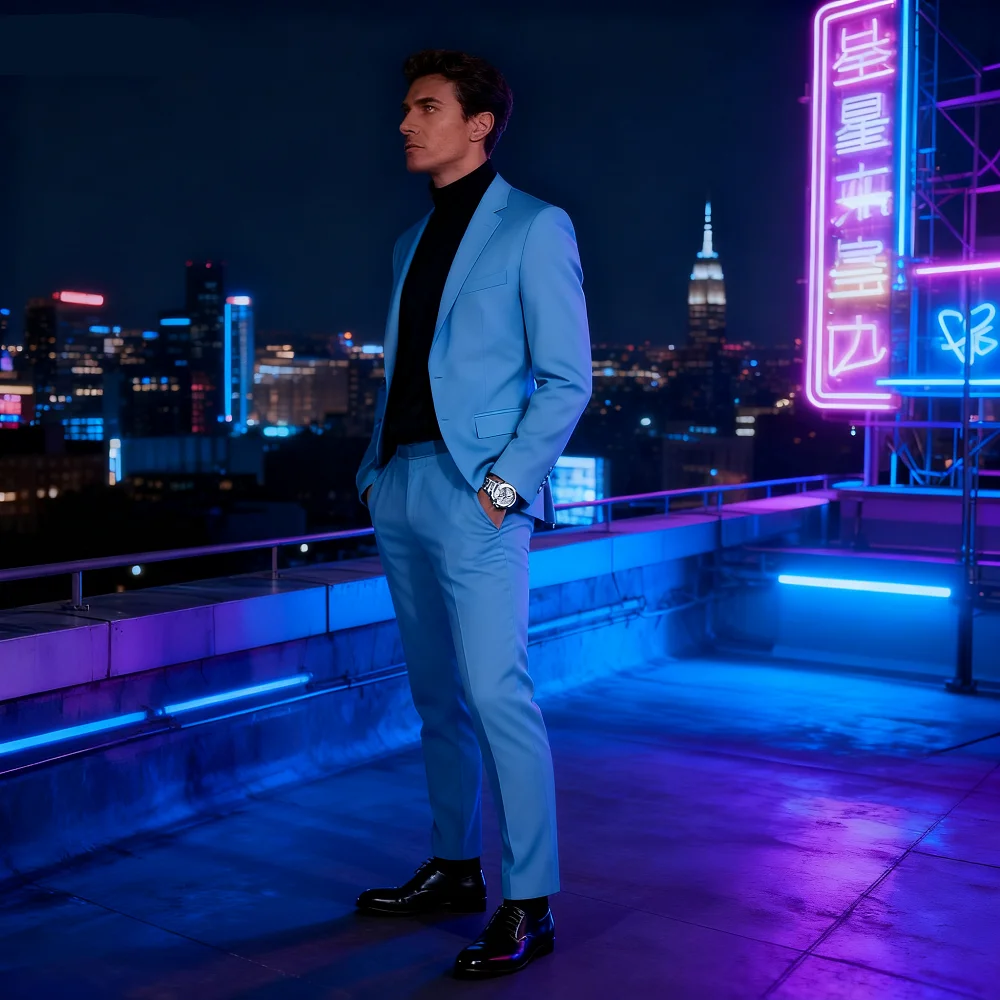 

Мужской смокинг цвета фуксии, деловой костюм из двух предметов с двумя пуговицами, уникальная однобортная мужская одежда с зубчатыми лацканами