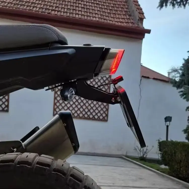 For CFMOTO 450MT IBEX 450 MT 800 MTX Explore 2024-2025 Motorcycles License Plate Holder Fender Eliminator Tail Frame LED Light