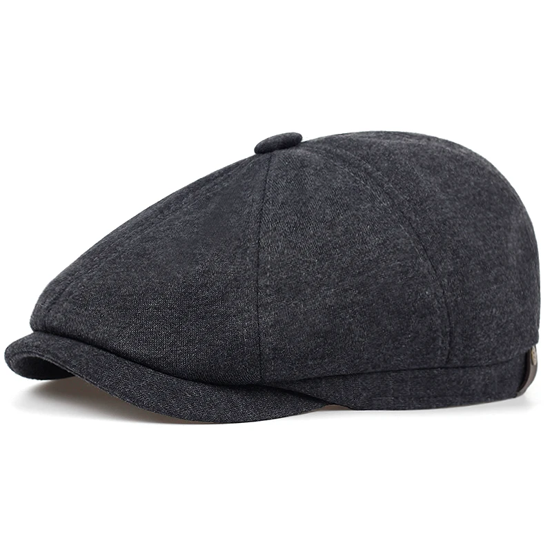 Retro Newsboy Caps für Herren, achteckige Hüte, britische Malerhüte, Herbst-Winter-Baskenmützen, Fischgrätmuster-Flatcaps, Hip-Hop-Baskenmützen, Gorras – Detail 9