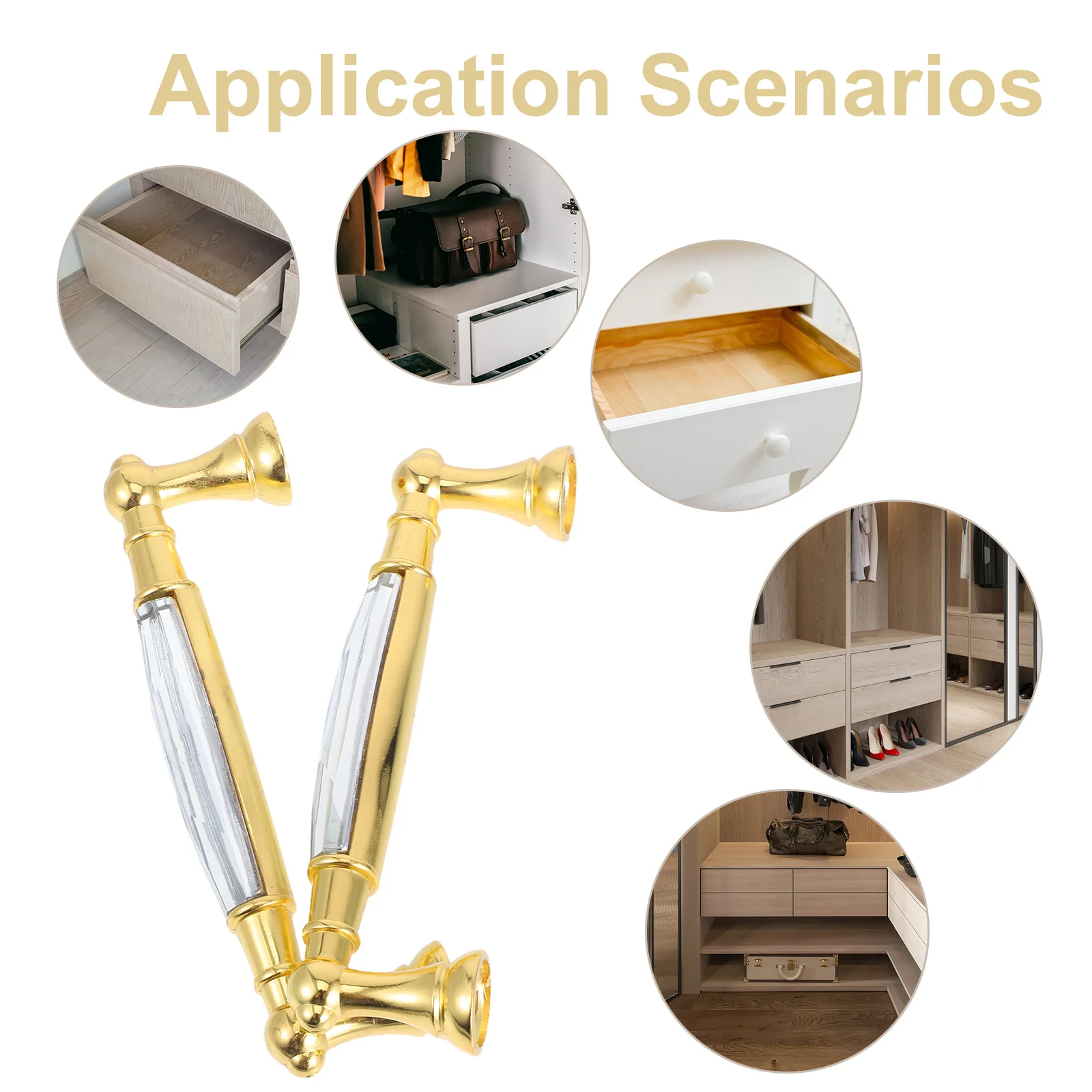 2 Stück moderne Schubladenknöpfe aus Kristallglas, dekorative Hardware für Möbel, klarer künstlerischer Charme, langlebig und sicher funktionsfähig