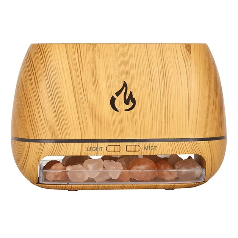 

A88E-Salt Stone Aroma Air Humidifier Flame Colored Light Night Light Aromatherapy Essential Oil Diffuser Aromatherapy Sprayer