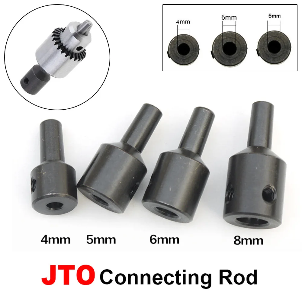 Mini Drill Chucks Adapter JTO Drill Chuck Connecting Rod Sleeve Copper Steel Taper Coupling 3.17mm 4mm 5mm 6mm 8mm