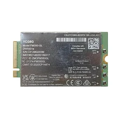 FM350-GL DW5931e 5G WWAN Card M.2 Module For Latitude 5531 9330 3571 Laptop Intel 5G Solution 5000 Global 4x4 MIMO GNSS Modem