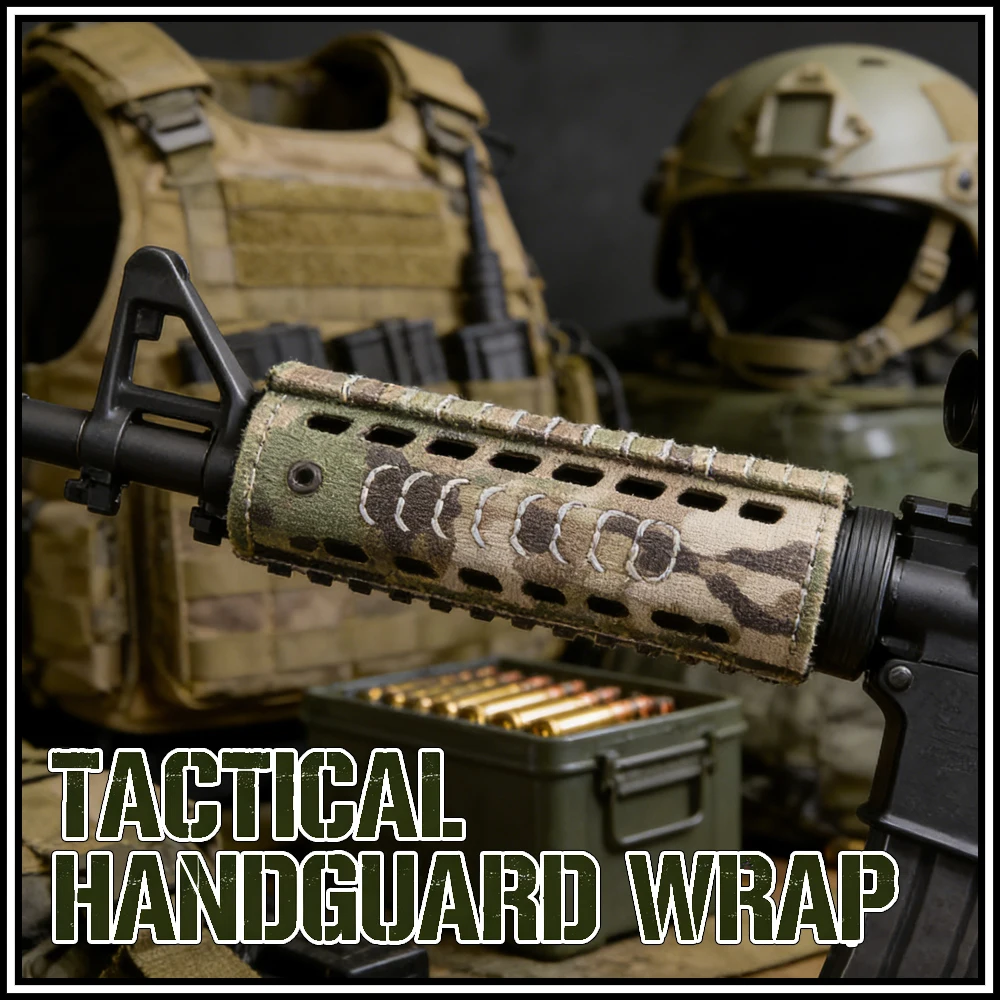 

Тактическая обертка для рук, ультра-прочная обрезка, защита от раздражения, ткань для AR15/M4 для соревнований по стрельбе