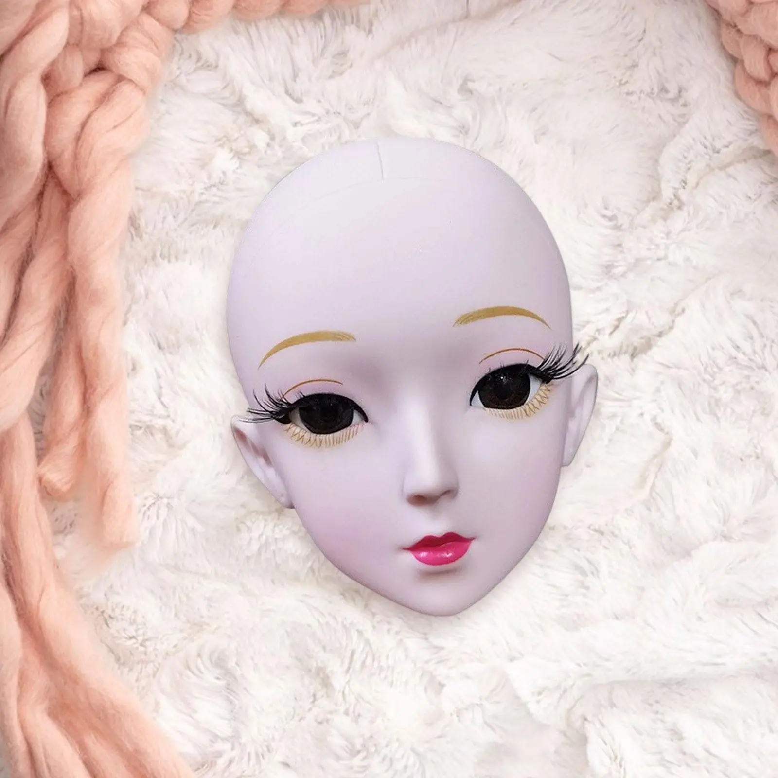 

Doll Head Realistic Versatile Replacement Unique Accessory Lightweight DIY