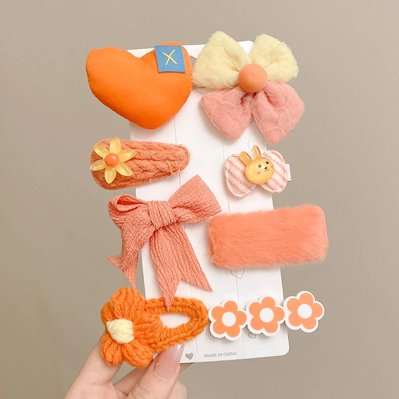 Baby Hair Clips Full Cloth Package Small Princess Cute Hair Accessories Girls Hair Card  Baby Sweat do not Hurt  Hair of Child