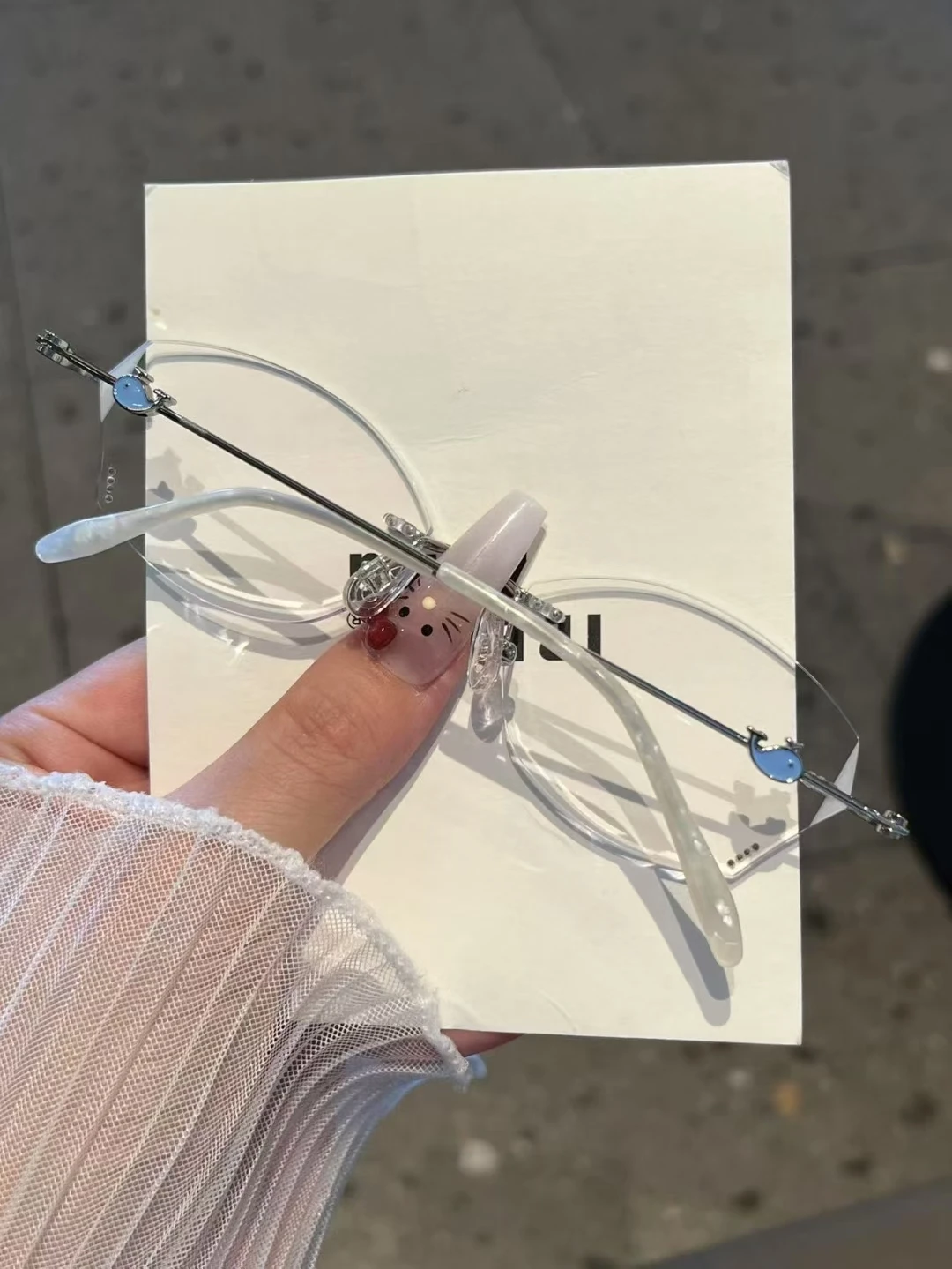 

ALICIA Women's Luxury Rimless Glasses Polygon Ultra Light Alloy Eyewear Myopia Hyperopia Progressive ADD Astigmatism Eyewear