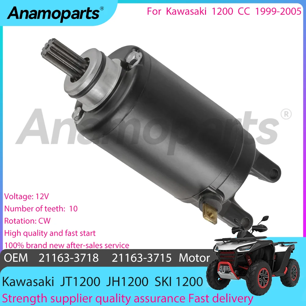 Motorcycle Engine Starter motor fits for 1999-2005 Kawasaki JET SKI ULTRA 150 1200 CC STX-R JT JH 1200CC 21163-3715