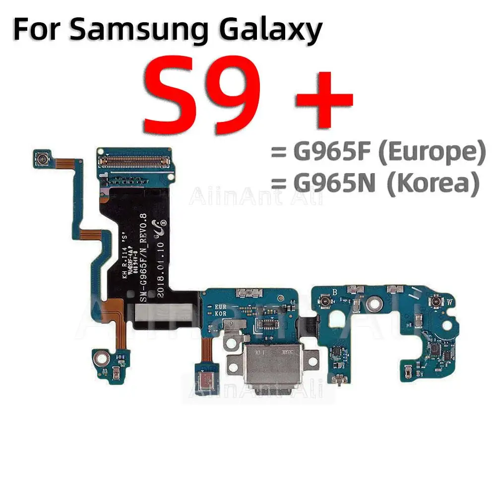 Aiinant USB Datum Ladestation Port Board Anschluss Ladegerät Flex kabel für Samsung Galaxy S8 S9 plus G950F G955F G960F G965F