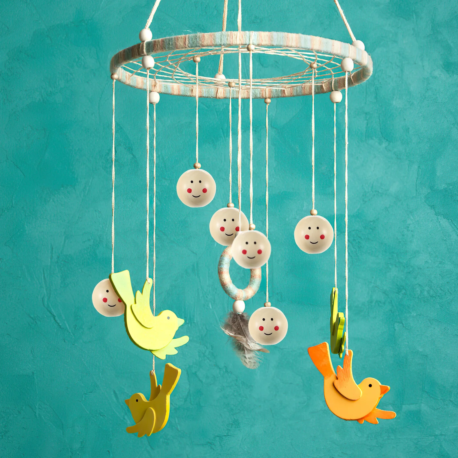 

20 pcs Wood Wood Loose 20Mm Loose Wooden Beads For Crafts Wooden Beads For Diy Crafts Jewelry Making Keyring Pendant Decor