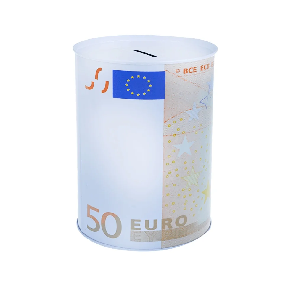 Euro Design Metal Piggy Bank