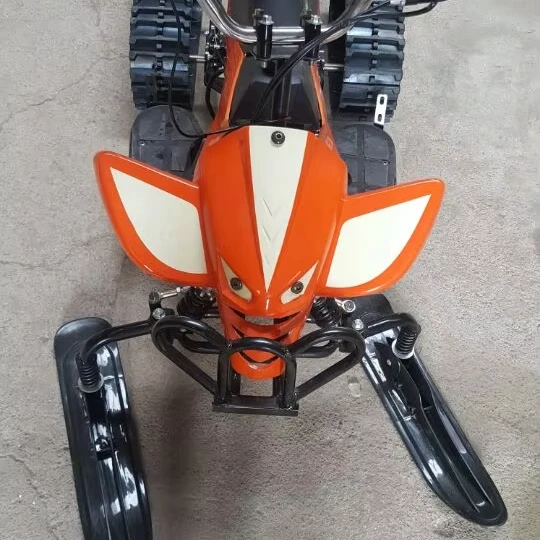 Moto de nieve de hielo al aire libre para niños de alta calidad, moto de nieve recreativa con pista de hielo, moto de nieve con carga de 80KG