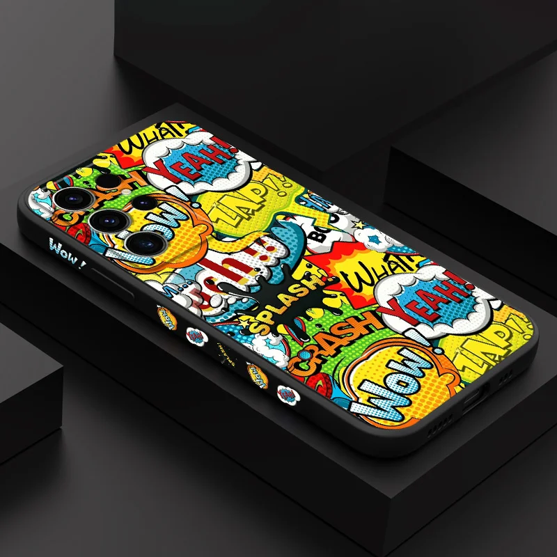 Explosiver Englische Handyhülle für Samsung Galaxy S25 S24 S23 S22 S21 S20 S10 S10E Ultra Plus FE Note 20 Ultra 10 Plus Cover