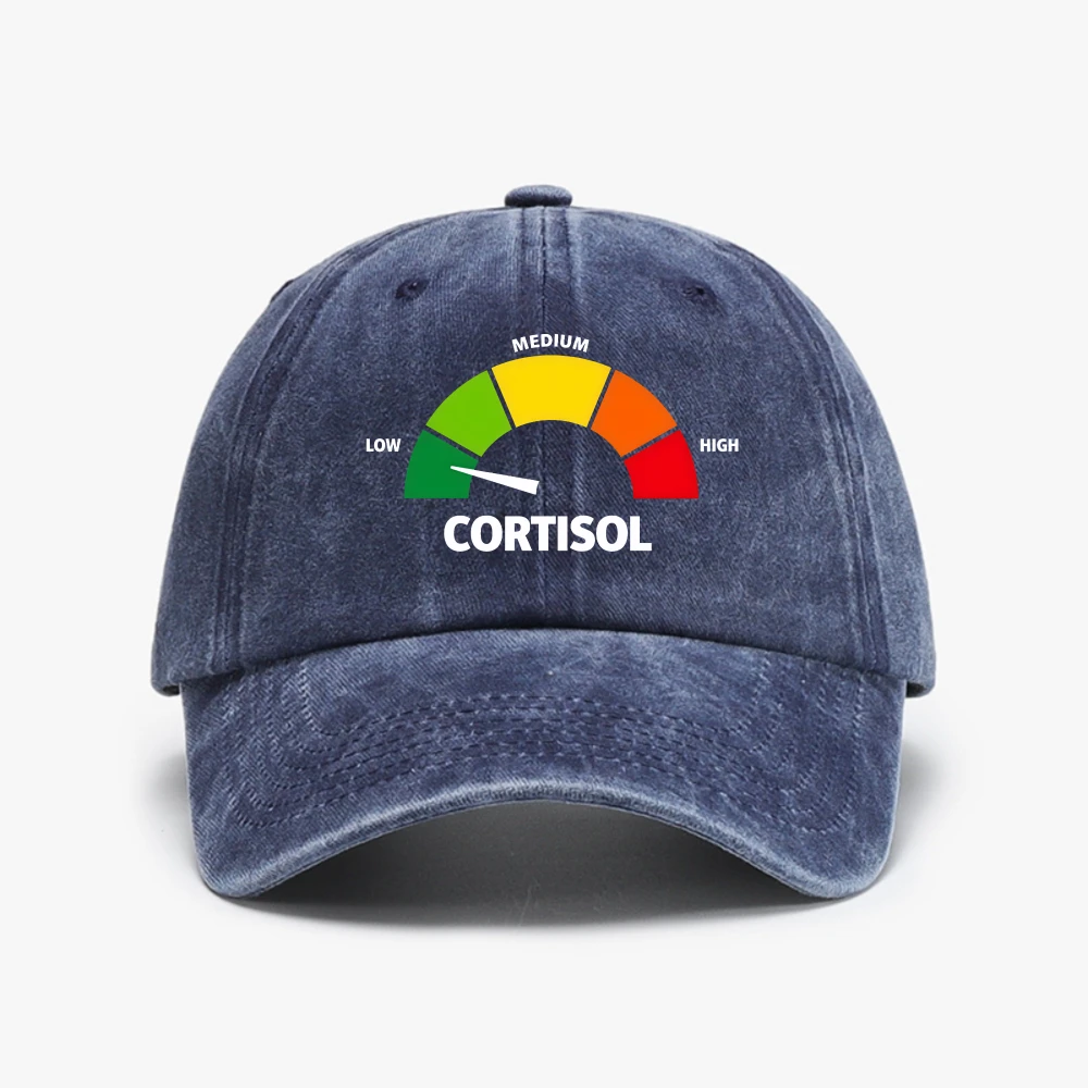 Low Cortisol Levels v Meme Baseball Cap For Men Women Adjustable Cotton Soft Top hat Fashion Washed cowboy Hats
