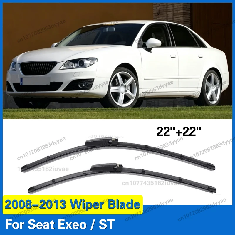 

For Seat Exeo / ST 2008 2009 2010 2011 2012 2013 Wiper Front Wiper Blades Windshield Windscreen Window Brush 22"+22"
