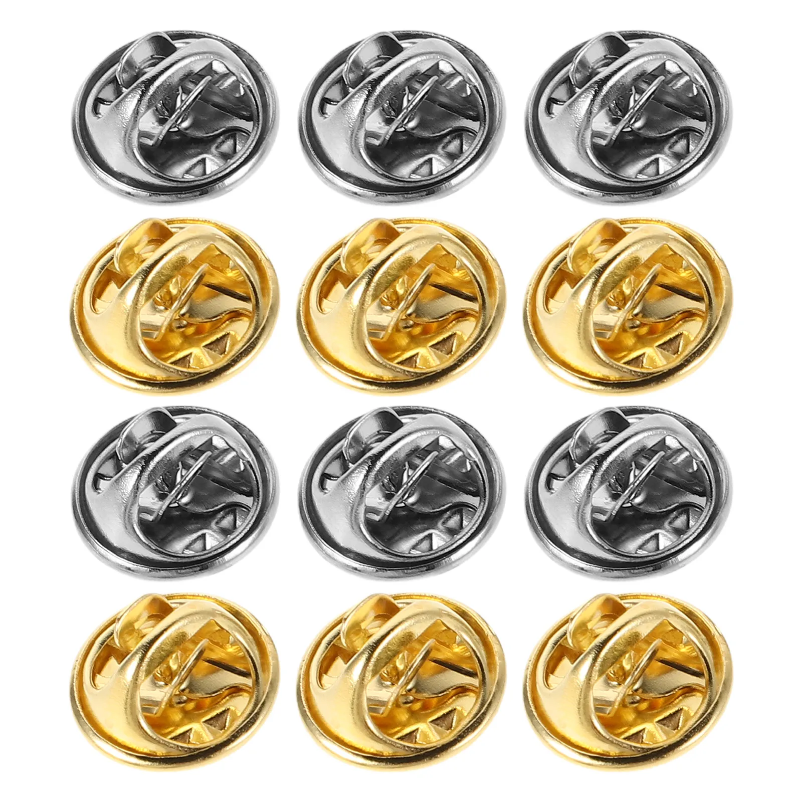 

30 set Butterfly Clutch Tie Enamel Locking Backs Brooch Badge Clutches Iron Tacks Hat Backs Metal Keepers Lapel Pin Backings