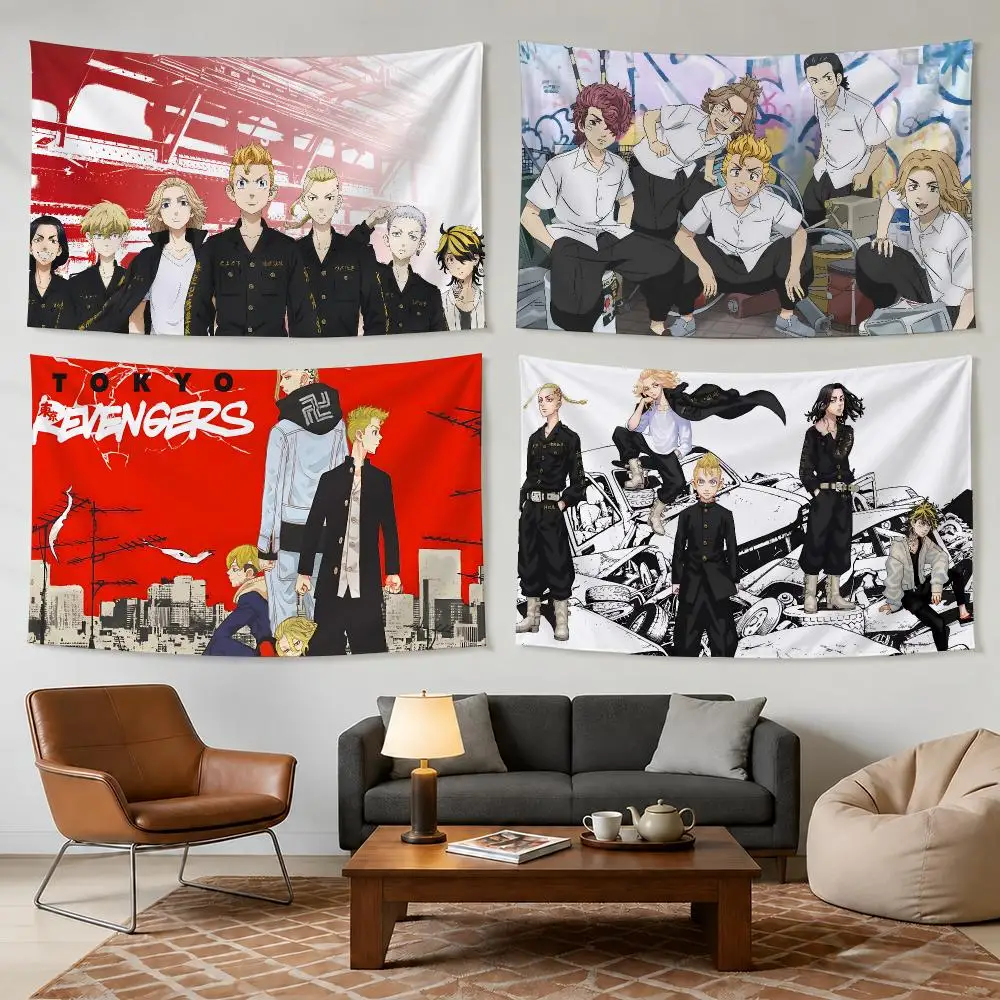 Japan Anime T-Tokyo Revengers Tapestry Bedroom Living Room Bar Party House Home Dorm Interior Wall Decor Background Banner