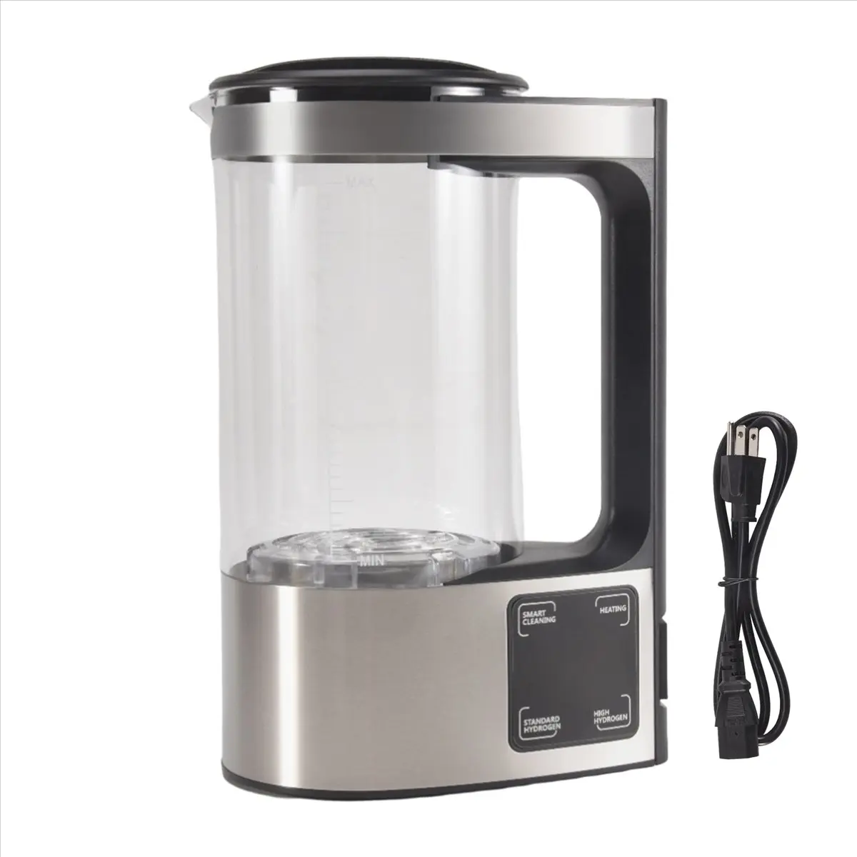 ABNH 2L Rich Hydrogen Water Bottle Alkaline Water Ionizer Machine Water Filter Drink Hydrogen Water Generator US Plug