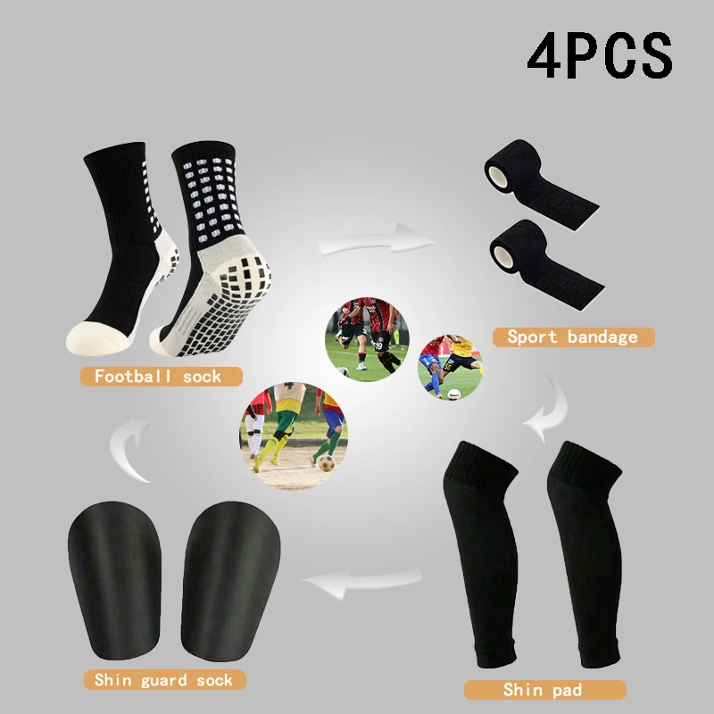 

4Pair Men Women Non-Slip Grip Socks for Sports Football Basketball Baseball Rugby Soccer Cycling Running Tennis Exercise