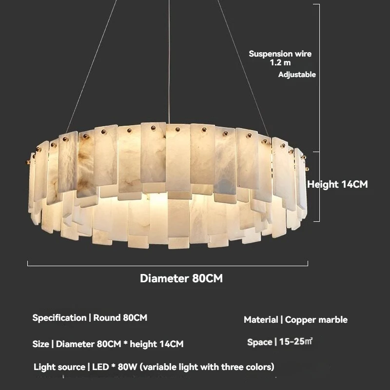 Luxe LED marmeren kroonluchter woonkamer natuursteen hanglamp voor villa salon restaurant gouden eettafel hanglamp