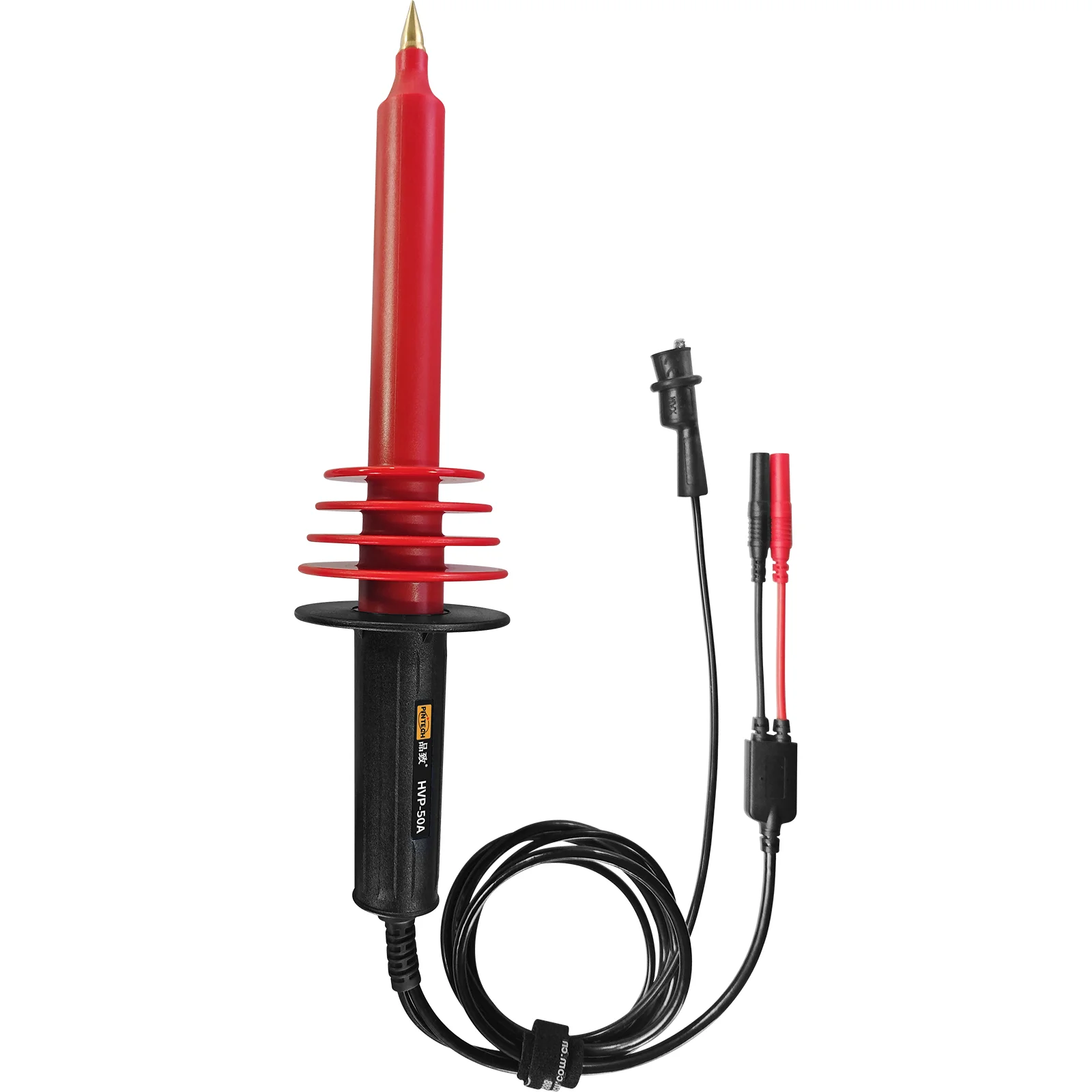 PINTECH HVP-50A Sonde haute tension 50 kV pour multimètre, précision ±1 %, rapport d'atténuation de la sonde du multimètre 1000:1, version améliorée du HVP-50