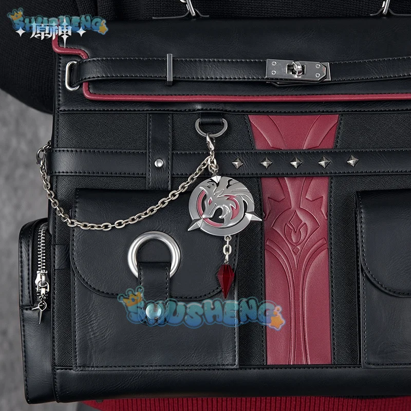 Genshin Impact Wriothesley Tema Cosplay Seri Kesan Ransel Festival Pesta Halloween untuk Wanita Pria