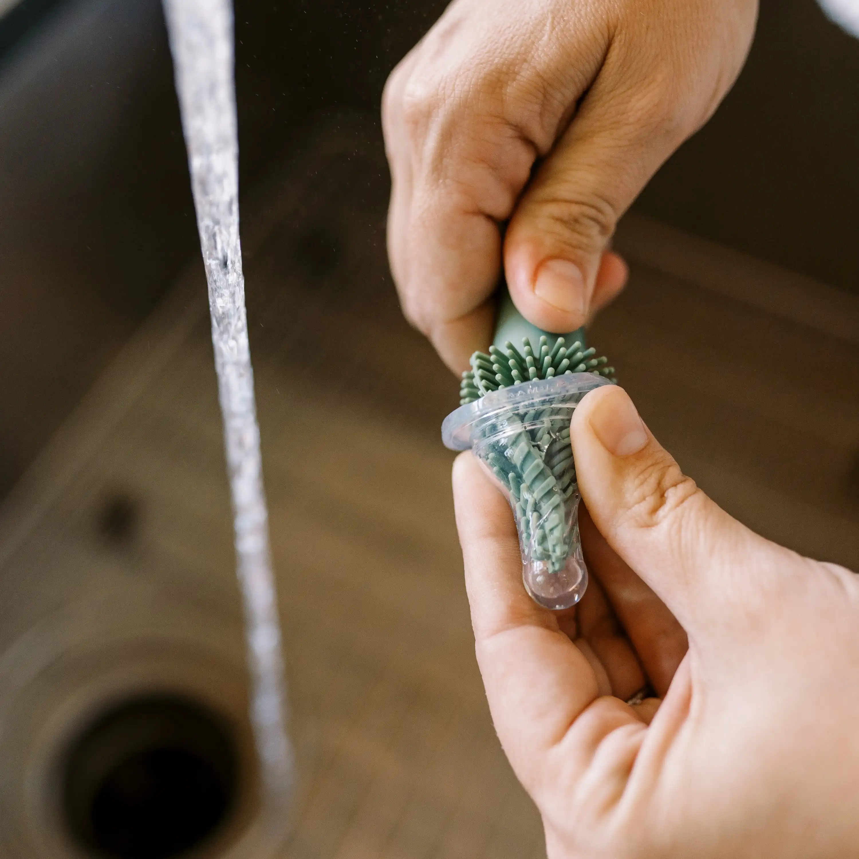 ボトル、注ぎ口、ストローブラシ付きシリコンクリーニングブラシセット、BPAフリー、3パック、ボトルブラシクリーナー