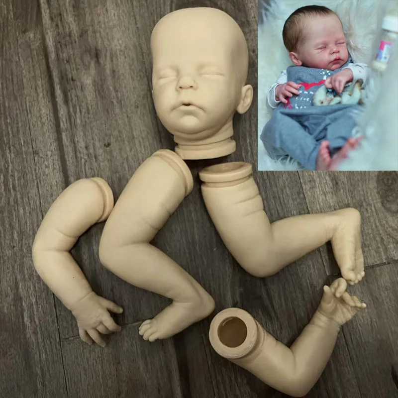Unfinished Unpainted DIY Reborn Doll Kit Alix  21inch DIY Doll Parts with Cloth Body