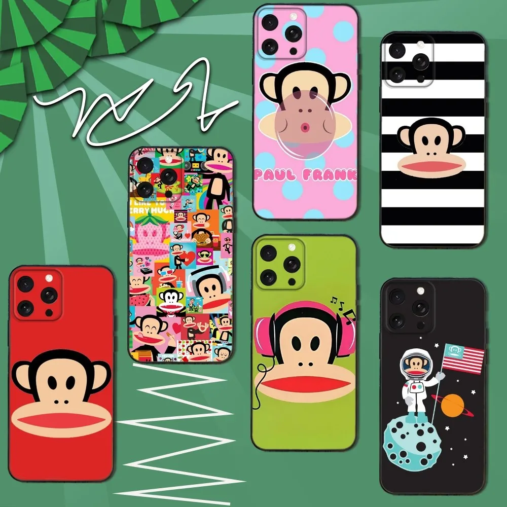 

P-Paul F-Frank Phone Case For iPhone 16e,16,15,14,13,12,11,Pro,X,XS,Max,XR,Plus,Mini Soft Black Cover