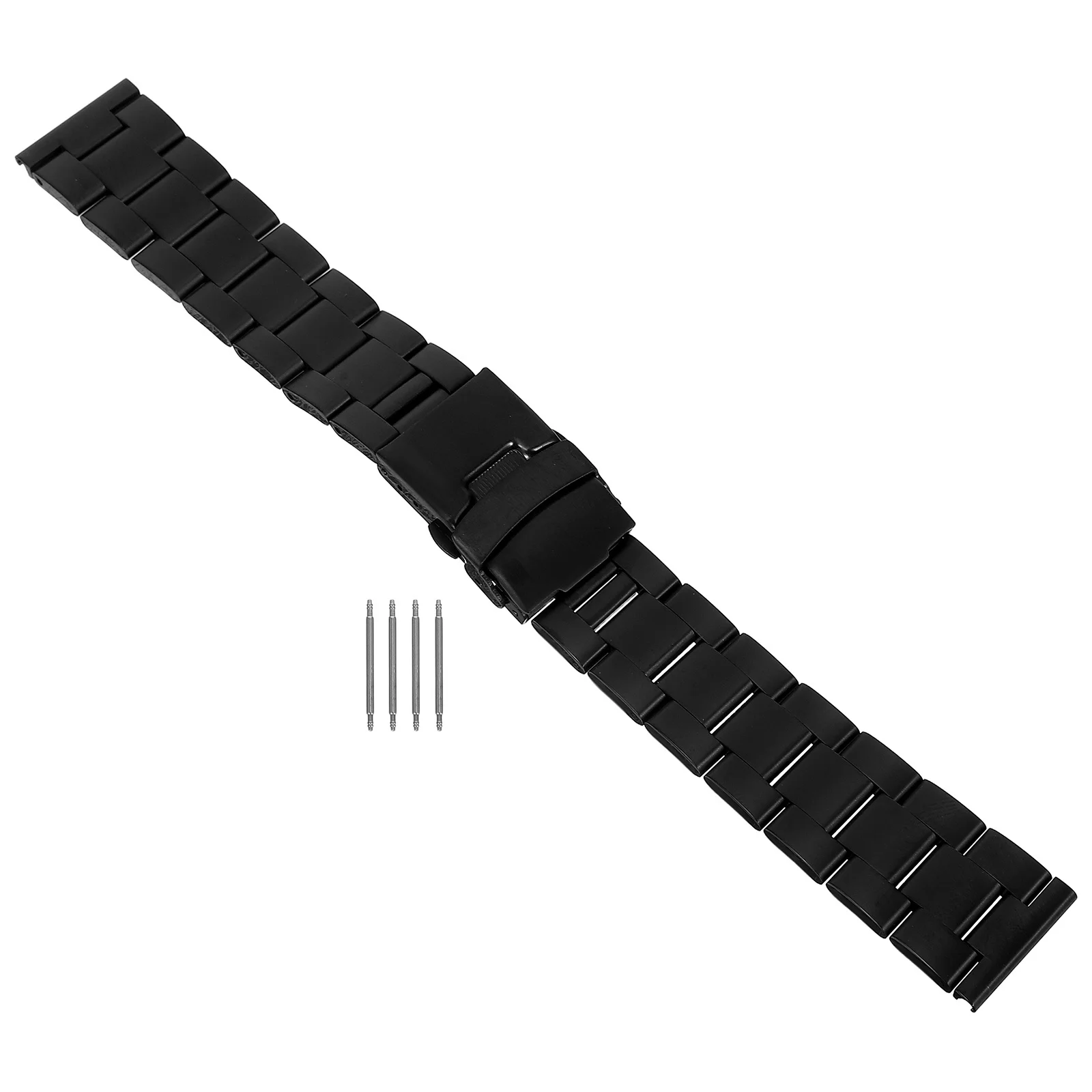 

20mm Solid Stainless Steel Watch Band Polished Bracelet Ladder Design Durable Replacement Strap for Men Women Watch Strap