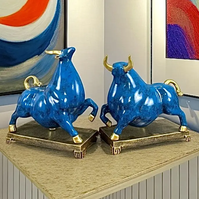 2026 New Style Chinese Style Zodiac Ox Ornament Office Home Living Room Entrance Moving Opening Gift Bull Spirit