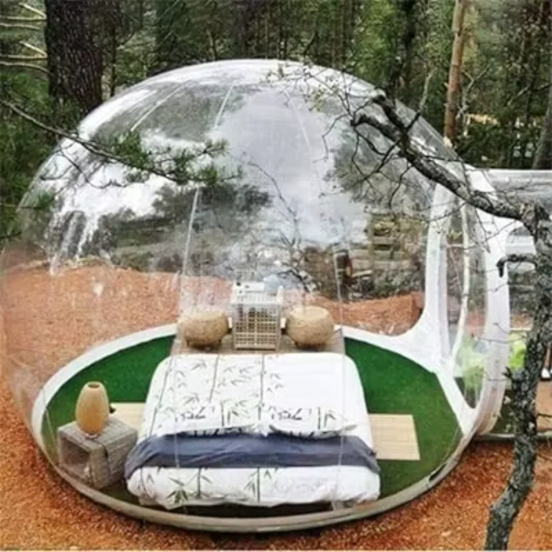 4m clear Bubble House Hotel Huts Inflatable Balloon Dome for Family Party Glamping Camping Bubble Tent From Inflatable Tent