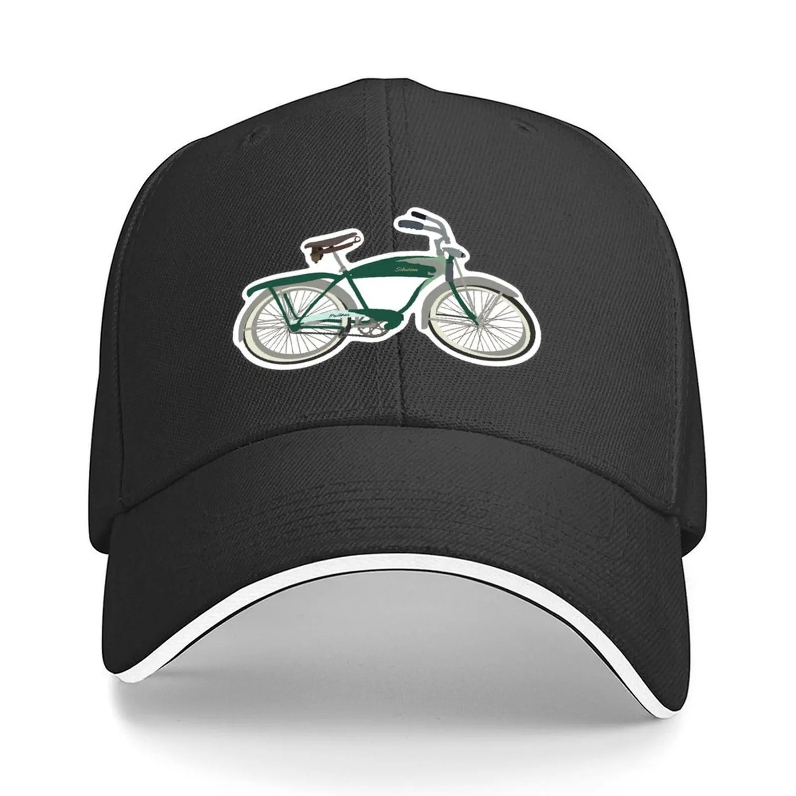 

Schwinn Green Bike Бейсбольная кепка Мужская шляпа от солнца Роскошная брендовая кепка для гольфа Bobble Hat для мальчиков и девочек Женская