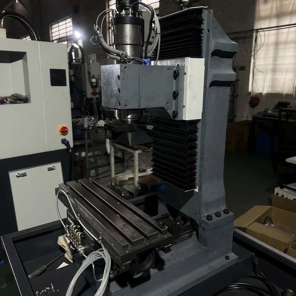 210   Vertical Cnc Milling Machine 3 Axis  Frame Drilling Router Center soft metal Machining Process Factory Manufacturer Price